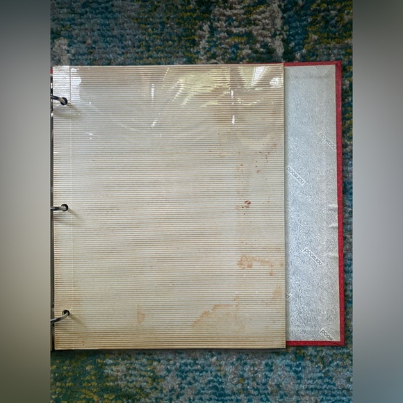 Vintage 70s Norwood bloodorange binder photo album - Picture 10 of 11